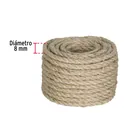 Piola de Sisal (henequén) de 8 mm x 15 m natural, FIERO 3
