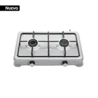 Parrilla de gas de sobreponer,2 quemadores, inox, FOSET AERO 1