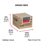 Pasador de barril de acero latón 2', HERMEX 6