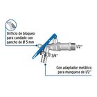 Llave esfera de seguridad de latón, 175g, FOSET 2