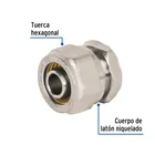 Tapón para PE-AL-PE, 3/8', FOSET 2