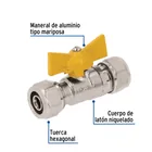 Válvula esfera para PE-AL-PE, 3/8', FOSET 2