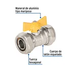 Válvula esfera para PE-AL-PE, 3/4', FOSET 2