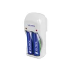 Cargador de pilas, AA, AAA y 9V, incluye 2 pilas AA, VOLTECK 1