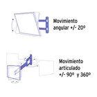 Soporte para pantallas de 23' a 42' articulado, VOLTECK 3