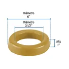 Cuello de cera robusto sin guía para WC, FOSET 2