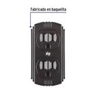Contacto de sobreponer dúplex 2 polos+ tierra, café, VOLTECK 2