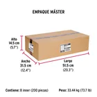 Caja con 25 taquetes arpón de 1/2' x 7', FIERO 6
