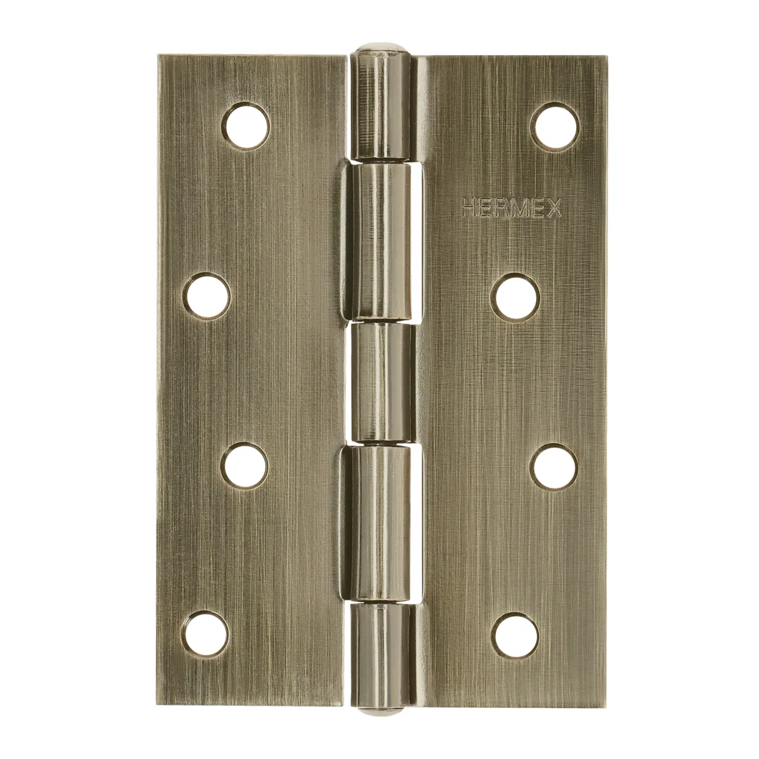 Bisagra rectangular 4 x 2-3/4', latón antiguo, HERMEX