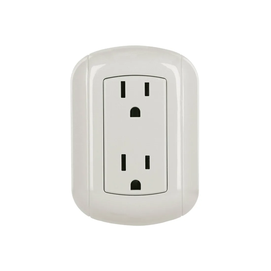 Contacto de sobreponer dúplex 2 polos+ tierra, ABS, VOLTECK