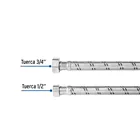 Manguera para boiler, acero inox. 1/2'H x 3/4'H, 120 cm 3