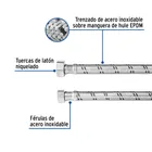 Manguera para boiler, acero inox. 1/2'H x 3/4'H, 150 cm 2