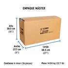 Manguera para boiler, acero inox. 3/4'H x 3/4'H, 100 cm 7