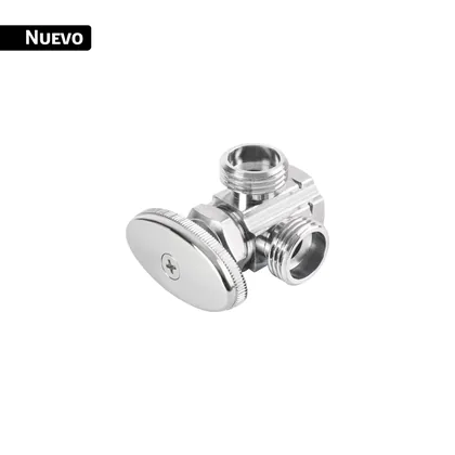 Llave ang. doble salida 1/2', multivuelta, roscable, FOSET