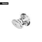 Llave ang. doble salida 1/2', multivuelta, roscable, FOSET 1