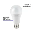 Foco LED 6W (40W) A19, 3000K blanca cálida, 440 lm, caja 2