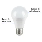 Foco LED 9W (60W) A19, 3000K blanca cálida, 800 lm, caja 2