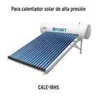Caja c/10 tubos HeatPipe p/calentador solar CALE-18HS, FOSET 4