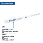 Base para termotanque p/calentador solar CALE-18HS, FOSET 3