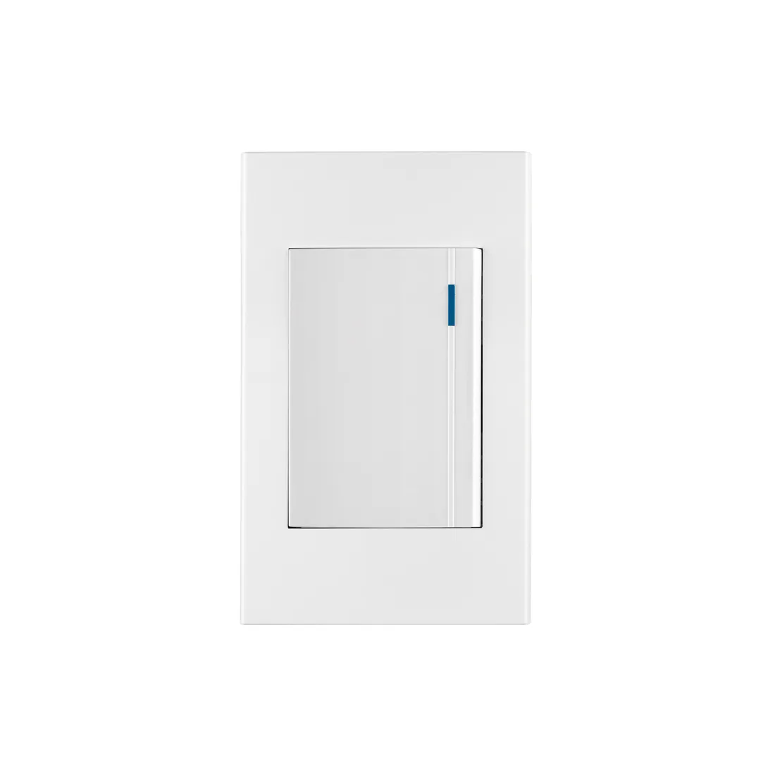 Placa armada 1 interruptor, 3 módulos, Española, blanco