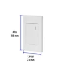 Placa armada 1 interruptor, 3 módulos, Española, blanco 3