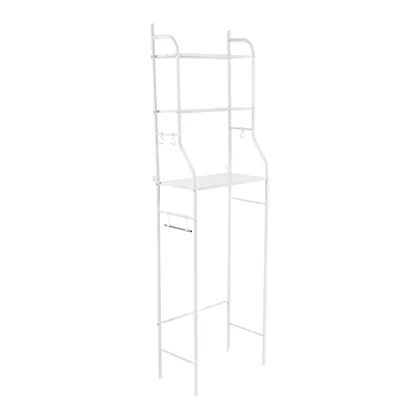 Mueble organizador blanco para baño con 3 repisas, FOSET