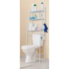 Mueble organizador blanco para baño con 3 repisas, FOSET 5