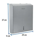 Dispensador de acero inox. para toallas de papel, FOSET 3