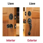 Jaladera/perilla, Lugo llave-llave, Negro, HERMEX 5