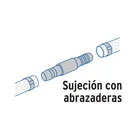 Cople inserción de 3/8' de polipropileno, FOSET 3