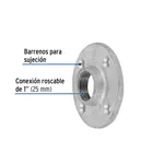 Brida de acero galvanizado de 1', FOSET 2
