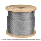 Metro de cable rígido 3/16' de acero 7x7 hilos, 300 m, FIERO 1