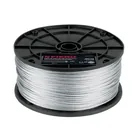 Metro de cable flexible 3/32' de acero 7x19 hilos, 300 m 1