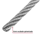 Metro de cable flexible 3/32' de acero 7x19 hilos, 300 m 2