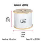 Metro de cable flexible 1/4' de acero 7x19 hilos, 300 m 4