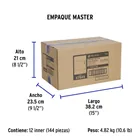 Interruptor de 3 vías, 1.5 módulos, línea Española, blanco 8