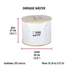 Metro cable flexible 1/4' acero 7x19 recubierto PVC, 300 m 4