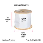 Metro de cable flexible 3/8' de acero 7x19 hilos, 75 m 4