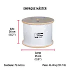Metro de cable flexible 1/2' de acero 7x19 hilos, 75 m 4