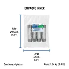 Niple de acero galvanizado 1-1/4 x 6', FOSET 4