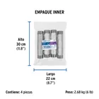 Niple de acero galvanizado 1-1/2 x 8', FOSET 4