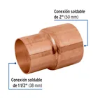 Reducción bushing de cobre 2 x 1-1/2', FOSET 2