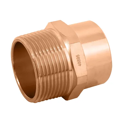 Conector de cobre, rosca exterior 1-1/4', FOSET