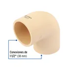 Codo 90° de CPVC de 1-1/2', FOSET 2