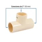 Tee sencilla de CPVC de 2', FOSET 2