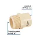 Conector macho CPVC 1-1/4', FOSET 2