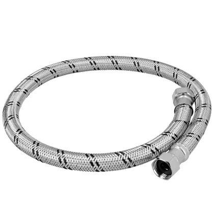Manguera para boiler, acero inox. 1/2'H x 1/2'H, 80 cm