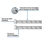 Manguera para boiler, acero inox. 3/4'H x 3/4'H, 80 cm 2