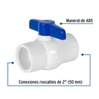 Válvula esfera de PVC 2' roscable, FOSET 2