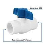 Válvula de esfera de PVC 1' para cementar, FOSET 2